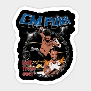 CM Punk Hell Froze Over Sticker